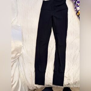 Lululemon Black High-Waist Rib-Cuff Leggings